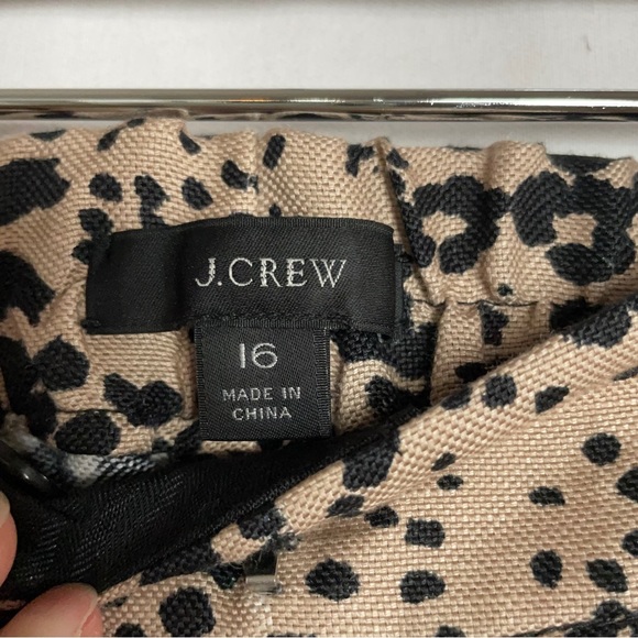 J. Crew Animal Print Wide-Leg Trousers - Picture 3 of 16